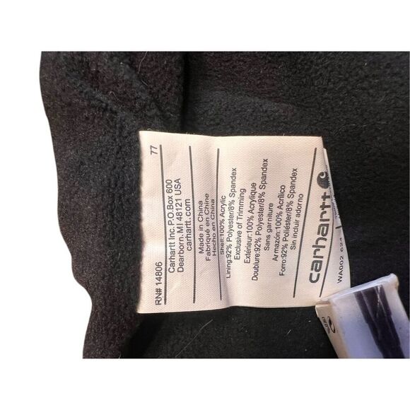 Carhartt red striped multicolor beanie cap hat - Picture 3 of 3